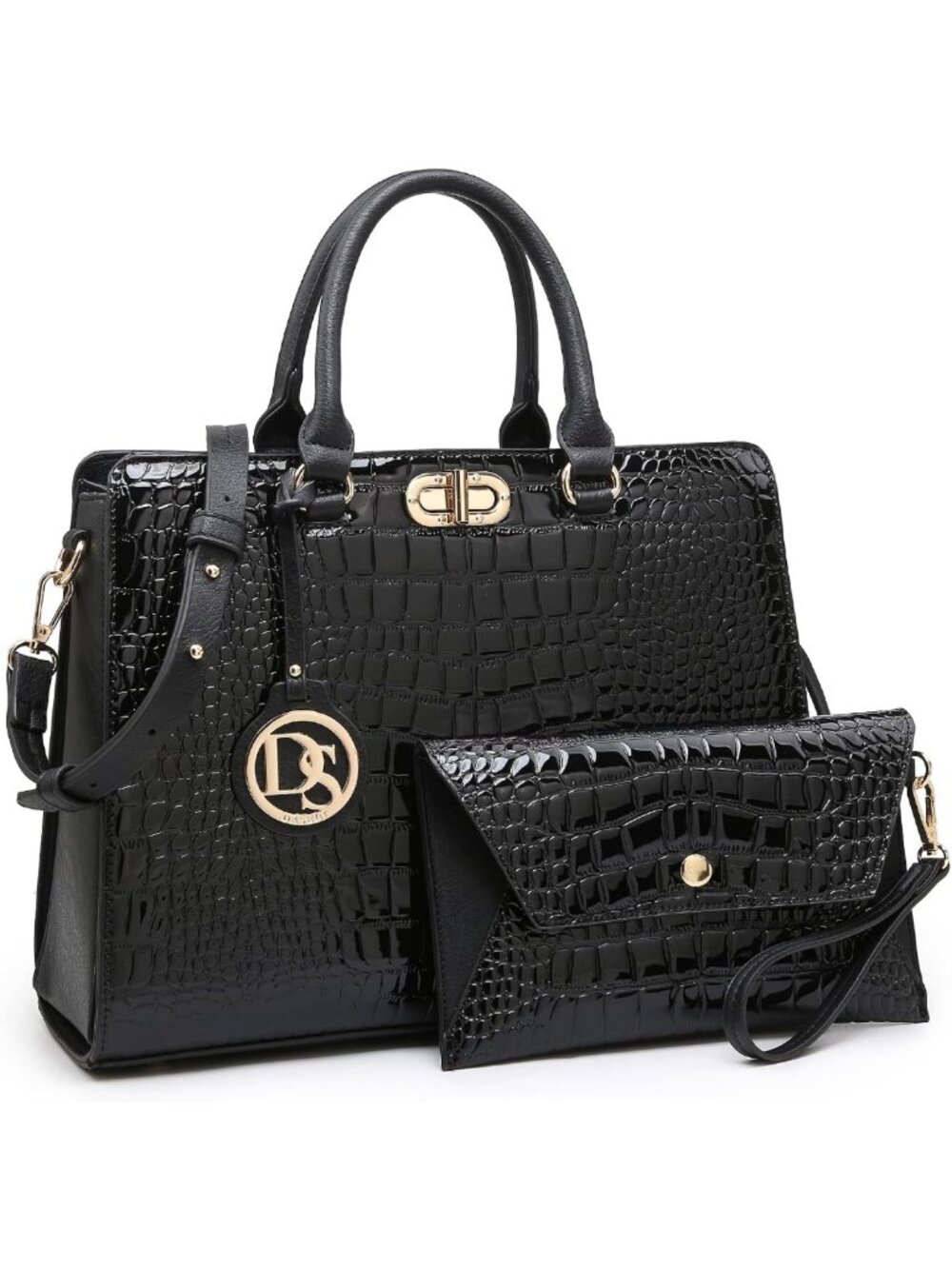 Stylish Women's Handbag Set - Work Tote, Satchel, Shoulder Bag & Clutch